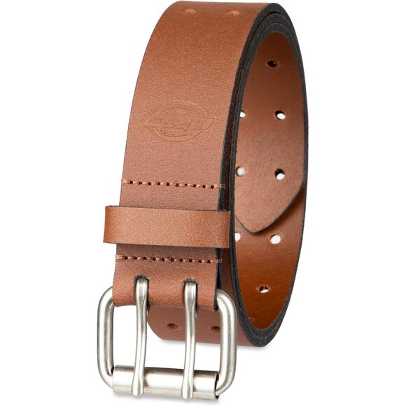 Other - Men's Double Prong Leather Work Belt – Fully Adjustable, Regular & Big and Tall
